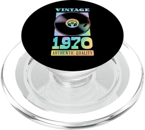 Vintage 1970 Geburtsjahr Authentische Vinyl-Schallplatte Geburtstag PopSockets PopGrip für MagSafe Vintage 1970 Geburtsjahr Authentische Vinyl-Schallplatte Geburtstag PopSockets PopGrip für MagSafe von Groovy Vinyl Record Themed Birthday Party Supply