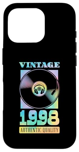 Vintage 1998 Geburtsjahr Authentische Vinyl-Schallplatte Geburtstag Hülle für iPhone 16 Pro Vintage 1998 Geburtsjahr Authentische Vinyl-Schallplatte Geburtstag Hülle für iPhone 16 Pro von Groovy Vinyl Record Themed Birthday Party Supply