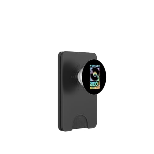 Vintage 2004 Geburtsjahr authentische Vinyl-Schallplatte Geburtstag PopSockets PopWallet für MagSafe Vintage 2004 Geburtsjahr authentische Vinyl-Schallplatte Geburtstag PopSockets PopWallet für MagSafe von Groovy Vinyl Record Themed Birthday Party Supply