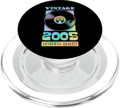 Vintage 2005 Geburtsjahr authentische Vinyl-Schallplatte Geburtstag PopSockets PopGrip für MagSafe Vintage 2005 Geburtsjahr authentische Vinyl-Schallplatte Geburtstag PopSockets PopGrip für MagSafe von Groovy Vinyl Record Themed Birthday Party Supply