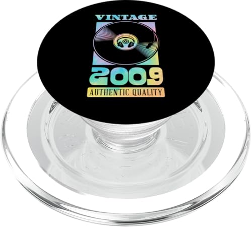 Vintage 2009 Geburtsjahr authentische Vinyl-Schallplatte Geburtstag PopSockets PopGrip für MagSafe Vintage 2009 Geburtsjahr authentische Vinyl-Schallplatte Geburtstag PopSockets PopGrip für MagSafe von Groovy Vinyl Record Themed Birthday Party Supply