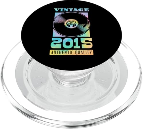 Vintage 2015 Geburtsjahr authentische Vinyl-Schallplatte Geburtstag PopSockets PopGrip für MagSafe Vintage 2015 Geburtsjahr authentische Vinyl-Schallplatte Geburtstag PopSockets PopGrip für MagSafe von Groovy Vinyl Record Themed Birthday Party Supply