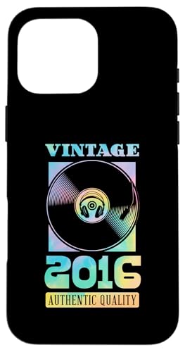 Vintage 2016 Geburtsjahr authentische Vinyl-Schallplatte Geburtstag Hülle für iPhone 16 Pro Max Vintage 2016 Geburtsjahr authentische Vinyl-Schallplatte Geburtstag Hülle für iPhone 16 Pro Max von Groovy Vinyl Record Themed Birthday Party Supply