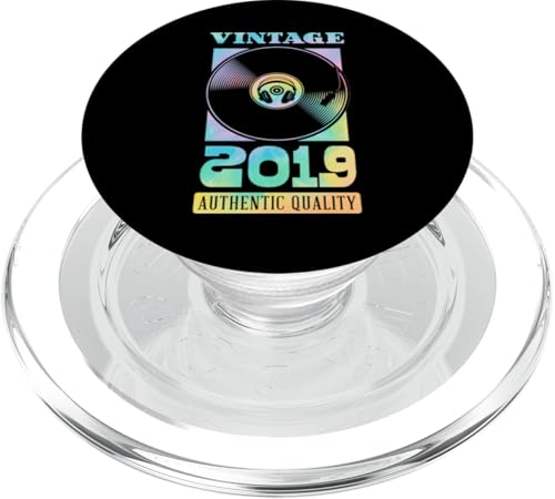 Vintage 2019 Geburtsjahr Authentische Vinyl-Schallplatte Geburtstag PopSockets PopGrip für MagSafe Vintage 2019 Geburtsjahr Authentische Vinyl-Schallplatte Geburtstag PopSockets PopGrip für MagSafe von Groovy Vinyl Record Themed Birthday Party Supply