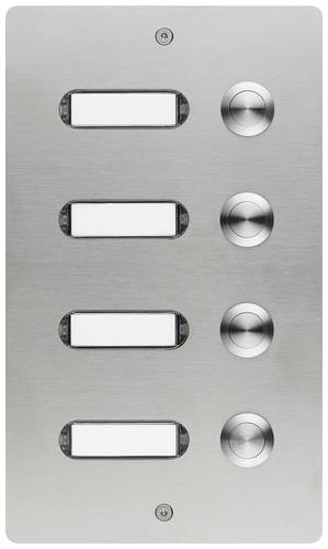 Grothe 55504 Klingeltaster mit Namensschild Edelstahl V2A von Grothe