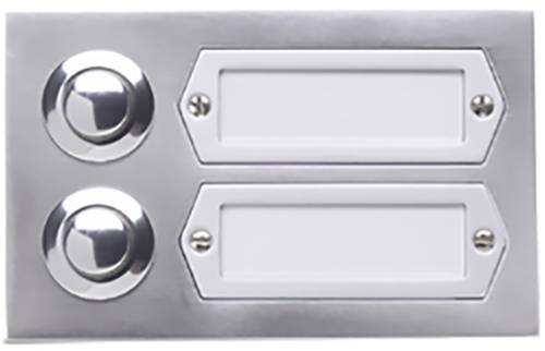 Grothe 55532 Klingeltaster mit Namensschild Aluminium (eloxiert) von Grothe