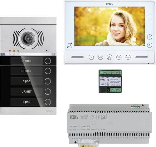 Grothe V-2V-VMO-ASU1-01WE Video-Türsprechanlage 2-Draht, WLAN Komplett-Set Schwarz Grothe V-2V-VMO-ASU1-01WE Video-Türsprechanlage 2-Draht, WLAN Komplett-Set Schwarz von Grothe