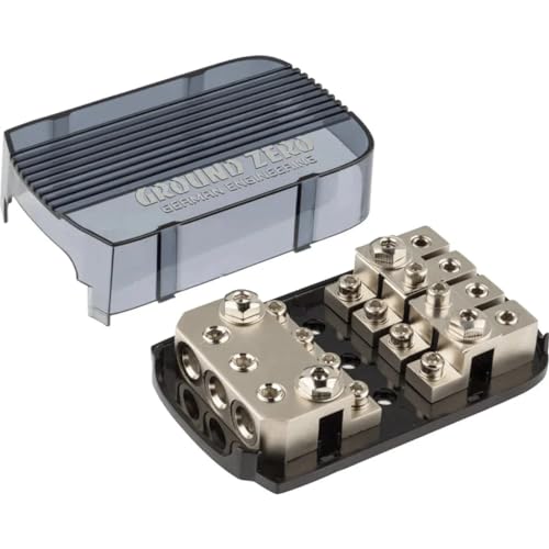Ground Zero | GZFH 3.50/4.20 ANL/MANL | 4-fach Sicherungsverteiler für Mini-ANL oder ANL Sicherungen von Ground Zero