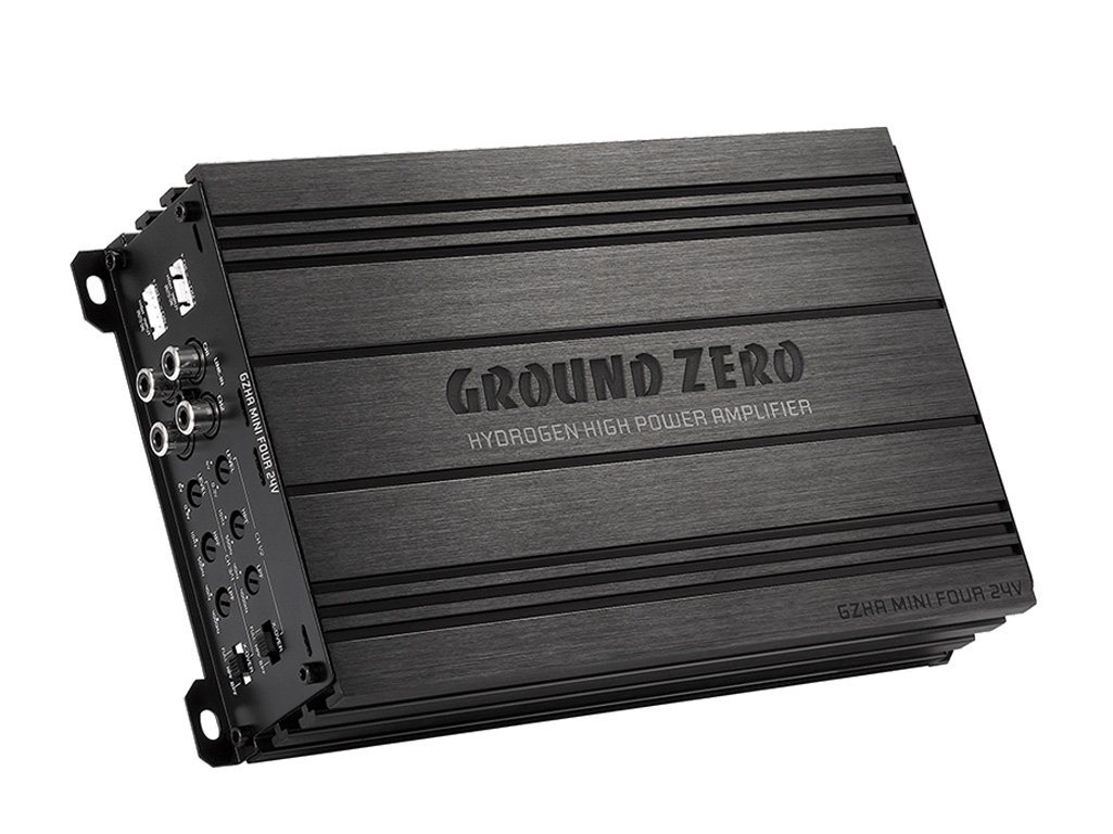 Ground Zero GZHA MINI FOUR 24V 4-Kanal Class D Kompaktverstärker 24V Betrieb Verstärker von Ground Zero