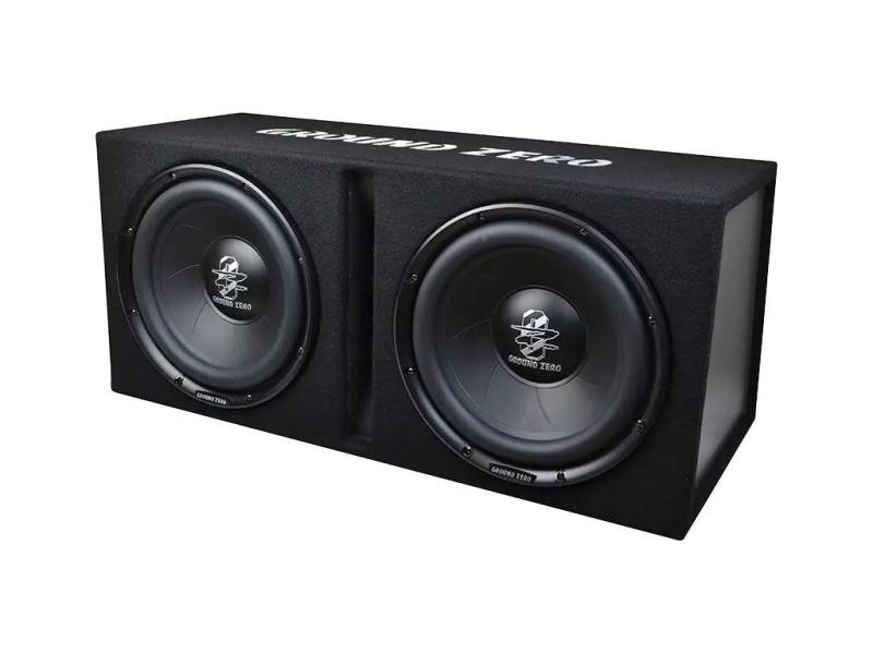 Ground Zero GZIB 2.30BR 2x 30cm Bassreflex Gehäusesubwoofer Auto-Subwoofer von Ground Zero