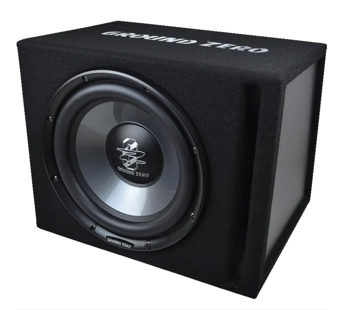 Ground Zero GZIB 300XBR-ACT 30 cm Bassreflex Aktiv Gehäusesubwoofer 300 Watt Auto-Subwoofer von Ground Zero