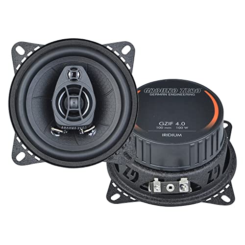 Ground Zero GZIF 4.0-10 cm 2-Wege-Lautsprecher mit 100 Watt (RMS: 60 Watt) von Ground Zero