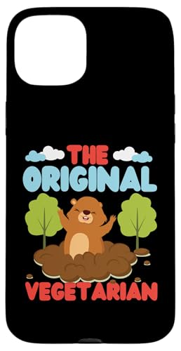 Groundhog: Der originale Vegetarier Hülle für iPhone 15 Plus Groundhog: Der originale Vegetarier Hülle für iPhone 15 Plus von Groundhog Day Designs For Kids