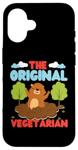 Groundhog: Der originale Vegetarier Hülle für iPhone 16 Groundhog: Der originale Vegetarier Hülle für iPhone 16 von Groundhog Day Designs For Kids