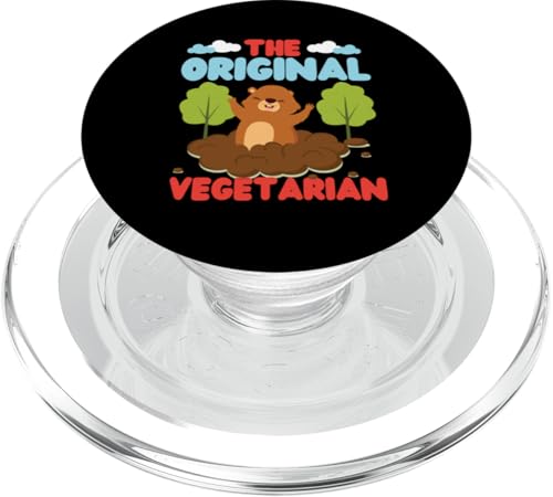 Groundhog: Der originale Vegetarier PopSockets PopGrip für MagSafe Groundhog: Der originale Vegetarier PopSockets PopGrip für MagSafe von Groundhog Day Designs For Kids