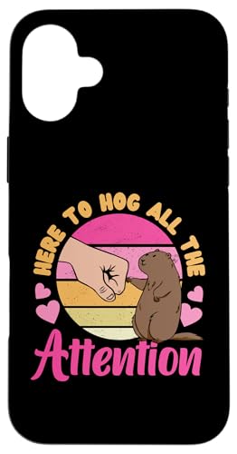 Groundhog: Hier to Hog All The Attention Hülle für iPhone 16 Plus Groundhog: Hier to Hog All The Attention Hülle für iPhone 16 Plus von Groundhog Day Designs For Kids