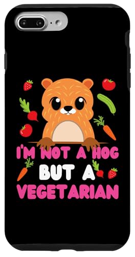 Groundhog: Ich bin kein Schwein, sondern ein Vegetarier Hülle für iPhone 7 Plus/8 Plus Groundhog: Ich bin kein Schwein, sondern ein Vegetarier Hülle für iPhone 7 Plus/8 Plus von Groundhog Day Designs For Kids