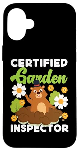 Groundhog: zertifizierter Garteninspektor Hülle für iPhone 16 Plus Groundhog: zertifizierter Garteninspektor Hülle für iPhone 16 Plus von Groundhog Day Designs For Kids
