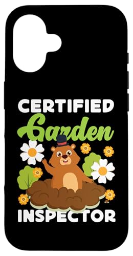 Groundhog: zertifizierter Garteninspektor Hülle für iPhone 16 Groundhog: zertifizierter Garteninspektor Hülle für iPhone 16 von Groundhog Day Designs For Kids