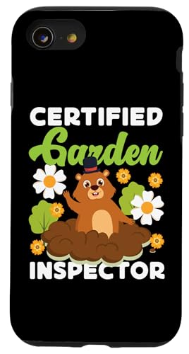 Groundhog: zertifizierter Garteninspektor Hülle für iPhone SE (2020) / 7 / 8 von Groundhog Day Designs For Kids