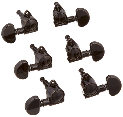 Grover 102-18 Series Rotomatics with 18:1 Gear Ratio 3+3 Machinead/Tuners (Black Chrome) von Grover