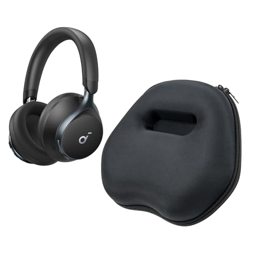Growalleter Tragetasche kompatibel mit Anker Soundcore Space One Kopfhörer, tragbare Bluetooth-Kopfhörer, stoßfest, schützende EVA-Hartschale, Reise-Aufbewahrungstasche für Space One (blace) von Growalleter