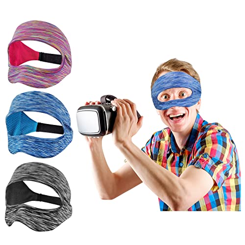 Growalleter VR Augenmasken Abdeckung für Pico 4 Headset, Verstellbares Waschbares Swat Band für VR Headset (3 Stück) von Growalleter