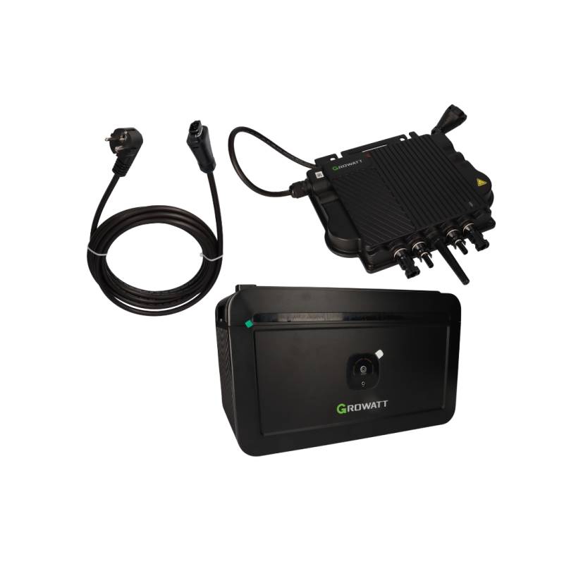 Speicherset Growatt NEO 800M-X 2,04kWh mit 1x NOAH2000 0% MwSt nach §12 Abs. 3 UstG von Growatt