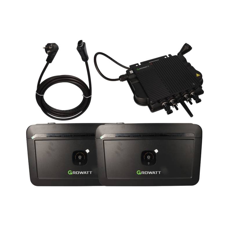 Speicherset Growatt NEO 800M-X 4,09kWh mit 2x NOAH2000 0% MwSt nach §12 Abs. 3 UstG von Growatt