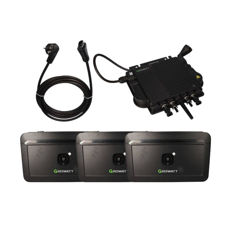 Speicherset Growatt NEO 800M-X 6,14kWh mit 3x NOAH2000 0% MwSt nach §12 Abs. 3 UstG von Growatt