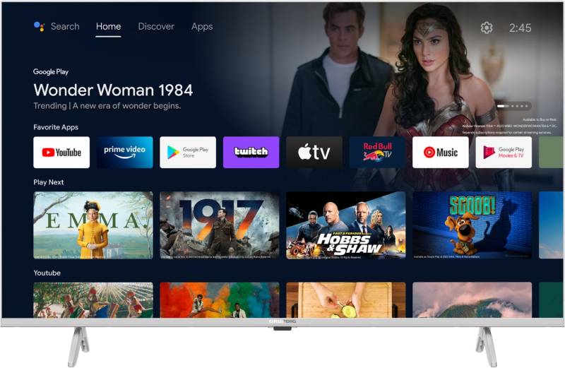32 CHA 6390 Zürich 80 cm (32") LCD-TV mit LED-Technik silber / E von Grundig