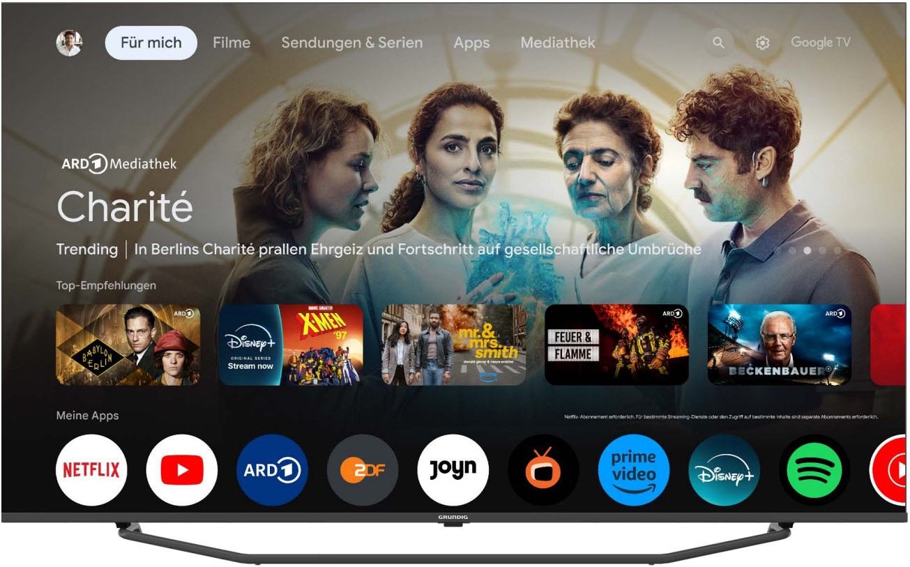 43 CQA 7490 Florenz 108 cm (43") QLED-TV anthrazit / F von Grundig