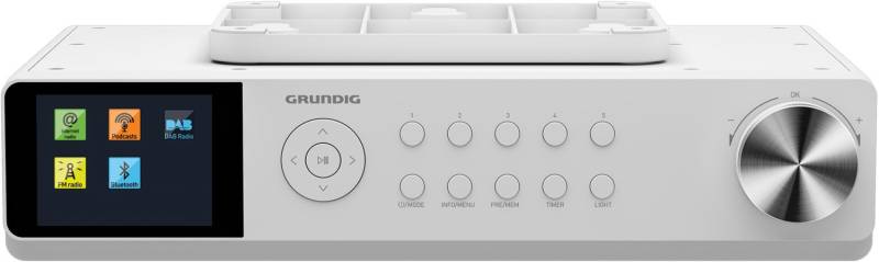 DKR 3000 BT DAB+ WEB Internetradio weiß von Grundig