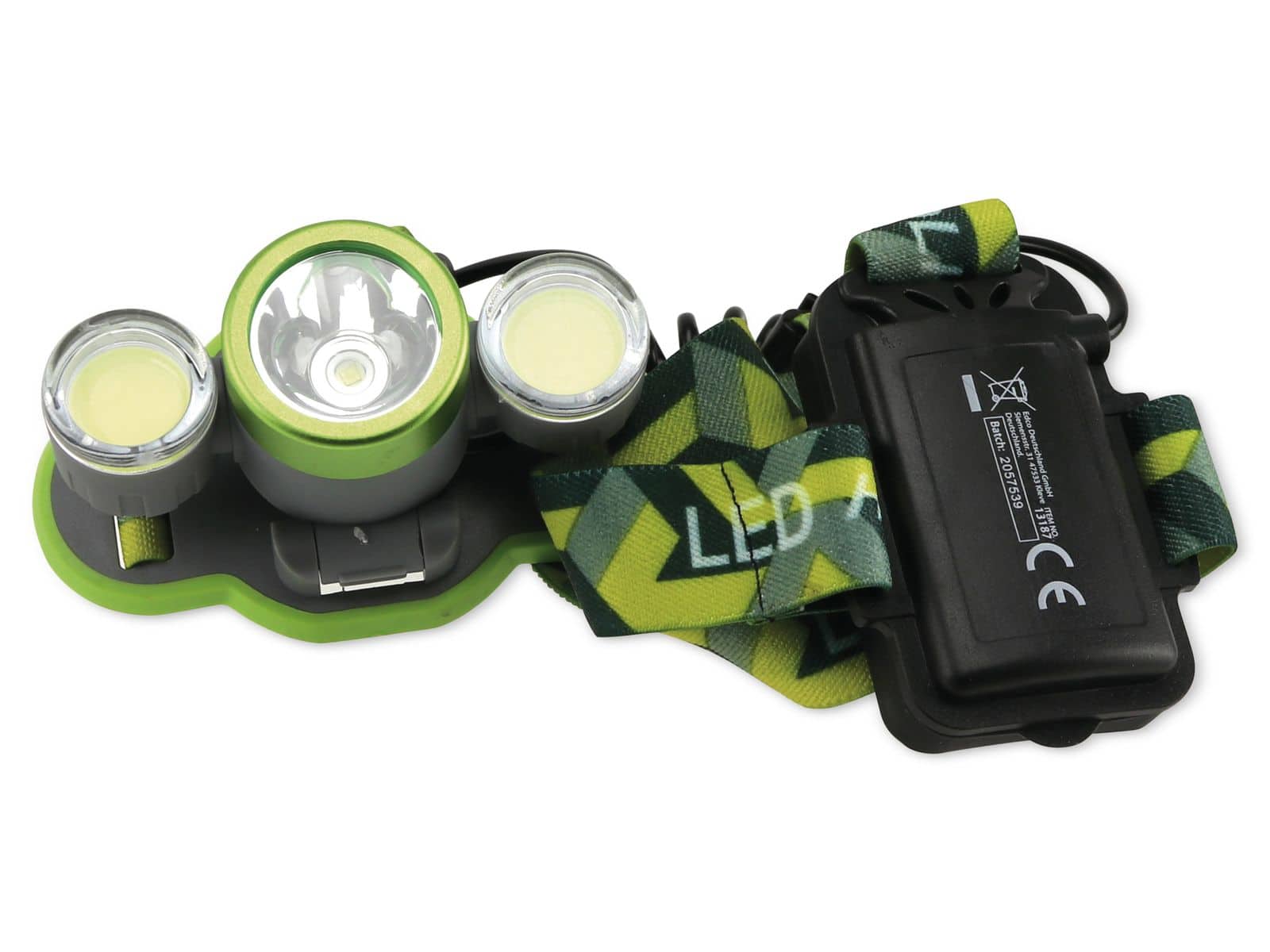 GRUNDIG LED-Stirnlampe 1 LED, 2x COB, 4 Funktionen, grün von Grundig