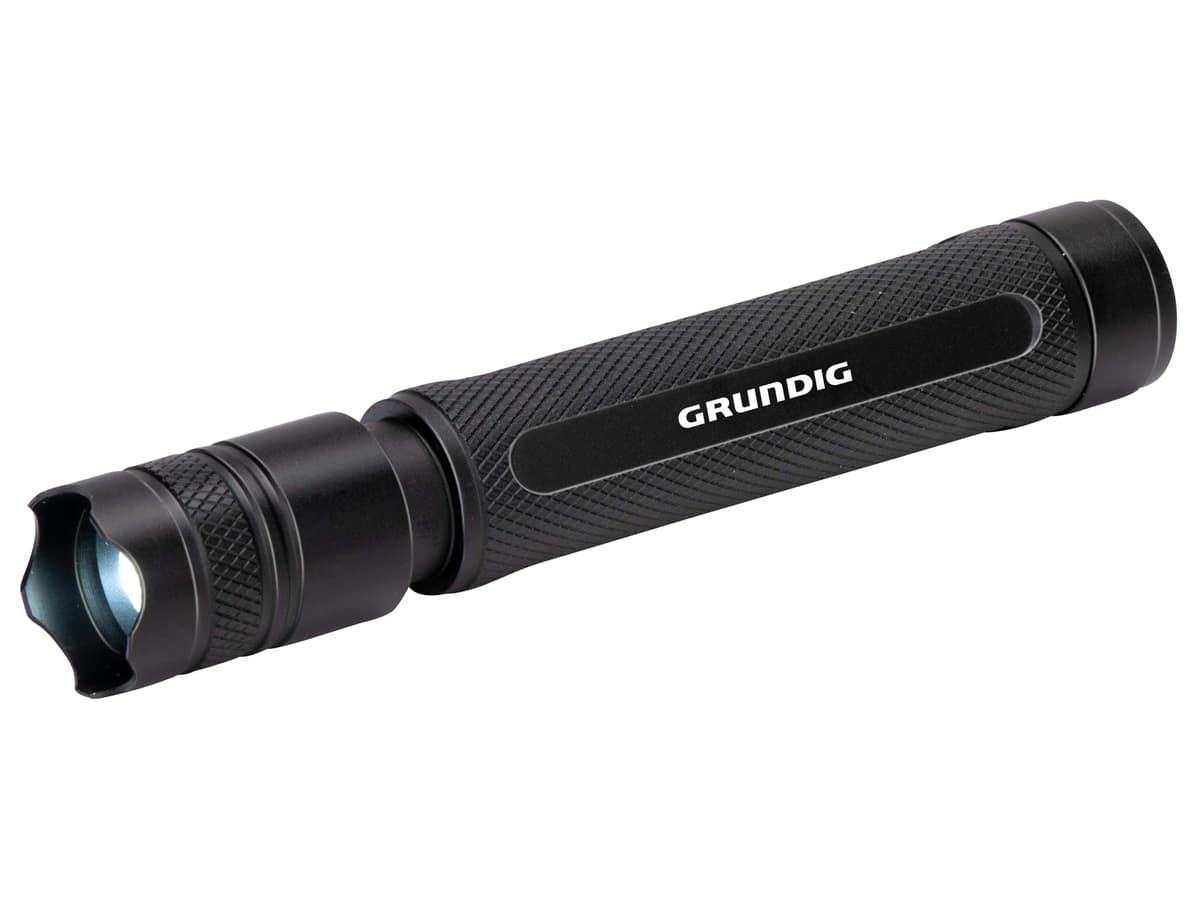 GRUNDIG LED-Taschenlampe, 3 W, 110 Lm 27x165 mm GRUNDIG LED-Taschenlampe, 3 W, 110 Lm 27x165 mm von Grundig