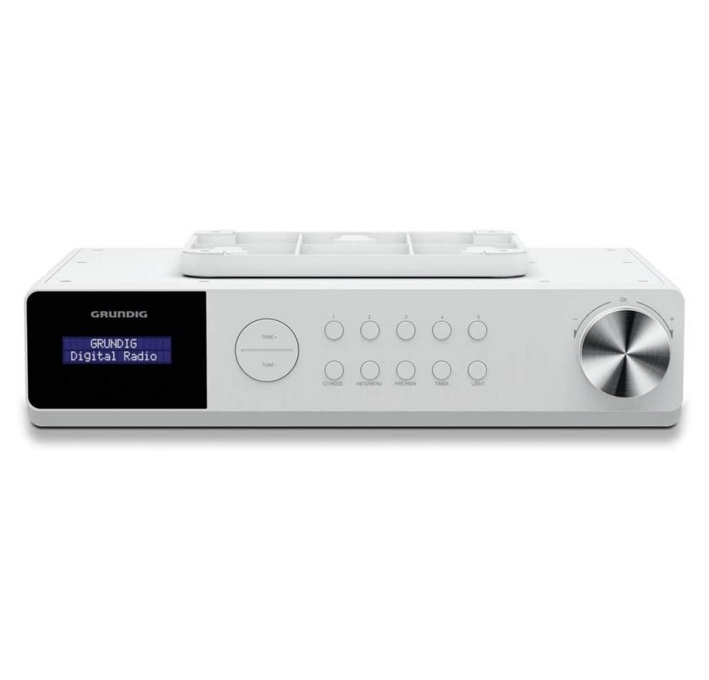 Grundig Grundig DKR 1000 BT DAB+ Weiss Küchenradio Küchen-Radio (UKW-Empfang, DAB-Empfang, DAB+, Bluetooth-fähig für kabellosen Genuss) von Grundig