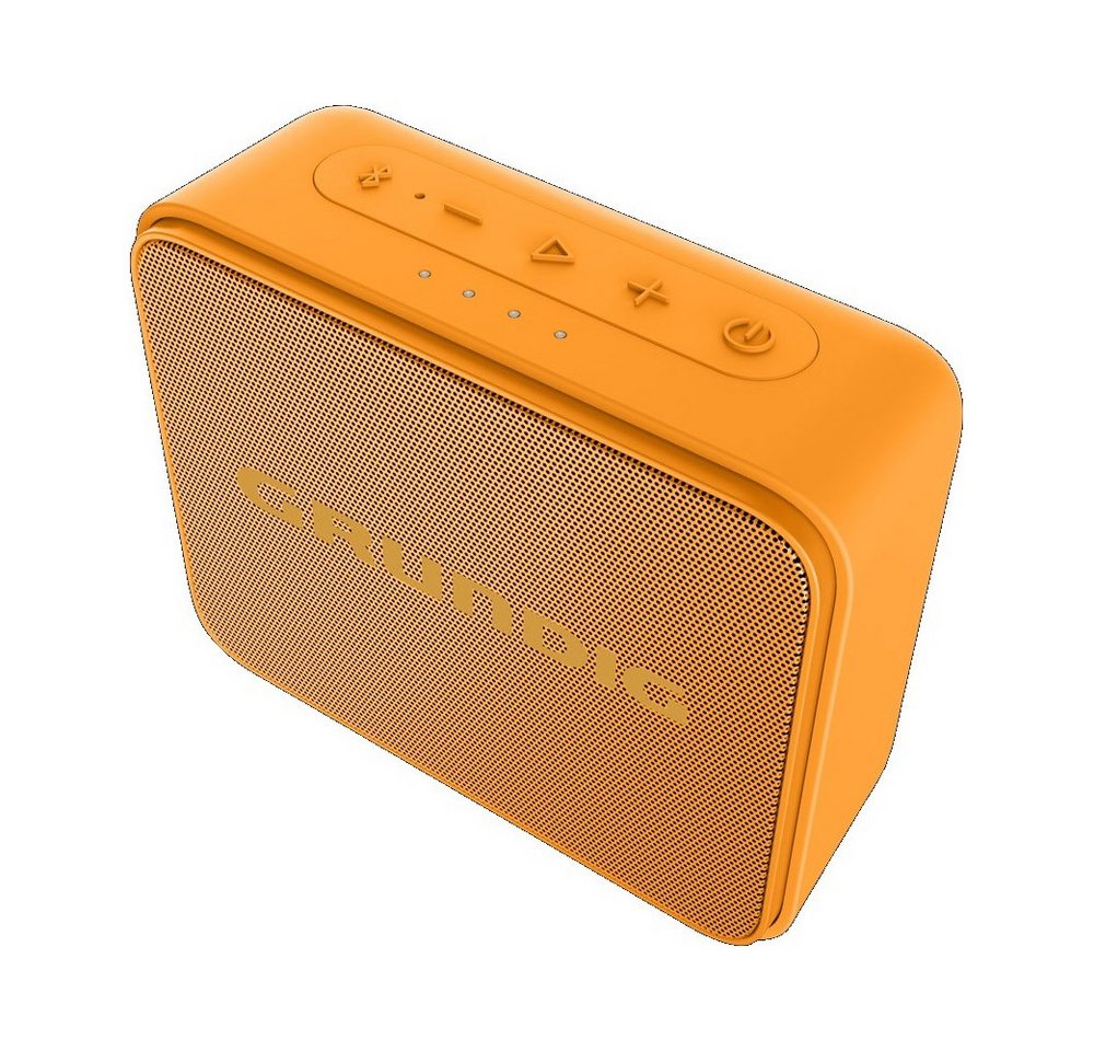 Grundig Grundig GBT Jam Bluetooth-Lautsprecher orange Bluetooth-Lautsprecher (Bluetooth V5.0 mit TWS, Wasserdichtes Gehäuse IPX7) von Grundig