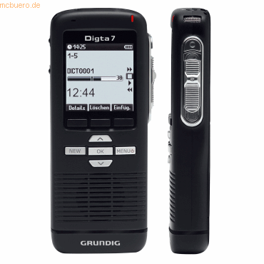 Grundig Handdiktiergerät Digta 7 PDM7020-12 Type 702 digital schwarz Grundig Handdiktiergerät Digta 7 PDM7020-12 Type 702 digital schwarz von Grundig