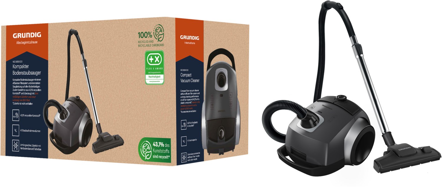 VCC 6250 ECO Bodenstaubsauger grau/schwarz VCC 6250 ECO Bodenstaubsauger grau/schwarz von Grundig