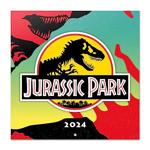 Grupo Erik Kalender 2024 Wandkalender 2024 - Jurassic Park Kalender 2024 Familienplaner 30 x 30 cm 12 Monate + Letzten 4 Monate 2023 von Grupo Erik Editores, S.L.