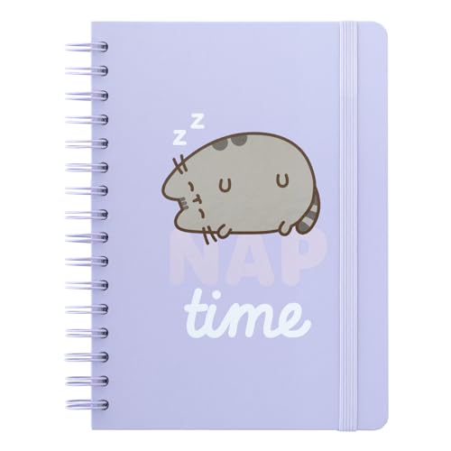 Grupo Erik Bullet Journal Dotted A5 Pusheen Cat - Hard Cover Notizblock A5 Ringbuch Notizbuch A5 Dotted Tagebuch für Erwachsene und Kinder mit Ringbindung - Offizieller Kawaii Pusheen Merch von Grupo Erik