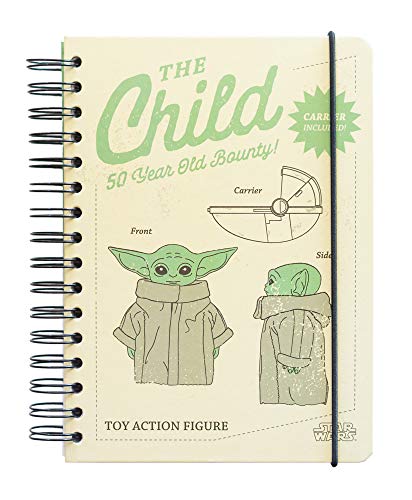 Grupo Erik Bullet Journal The Mandalorian Child Star Wars - Hard Cover Notizblock A5 Grogu Baby Yoda Ringbuch Notizbuch von Grupo Erik