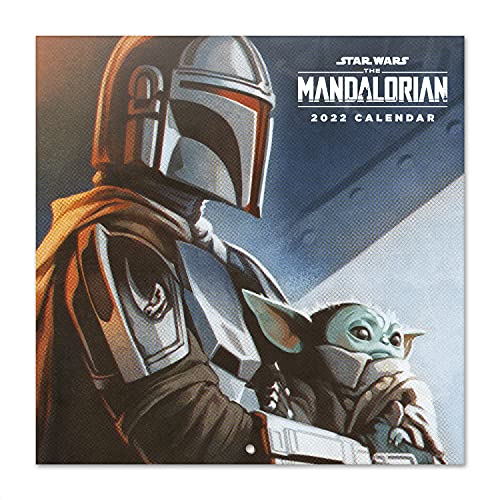 Grupo Erik CP22042 Star Wars The Mandalorian Child Kalender 2022 Wandkalender 2022 Groß für 12 Monate mit Geschenk Poster Grogu Baby Yoda von Grupo Erik