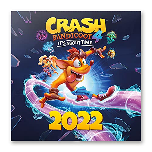 Grupo Erik Crash Bandicoot Kalender 2022 Wandkalender 2022 Groß für 12 Monate mit Geschenk Poster von Grupo Erik
