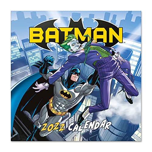 Grupo Erik DC Comics Batman Kalender 2022 Wandkalender 2022 Groß für 12 Monate mit Geschenk Poster von Grupo Erik