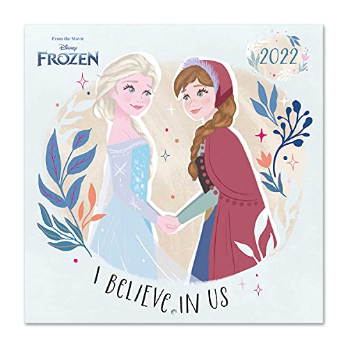Grupo Erik Disney Frozen Kalender 2022 Wandkalender 2022 Groß für 12 Monate mit Geschenk Poster von Grupo Erik