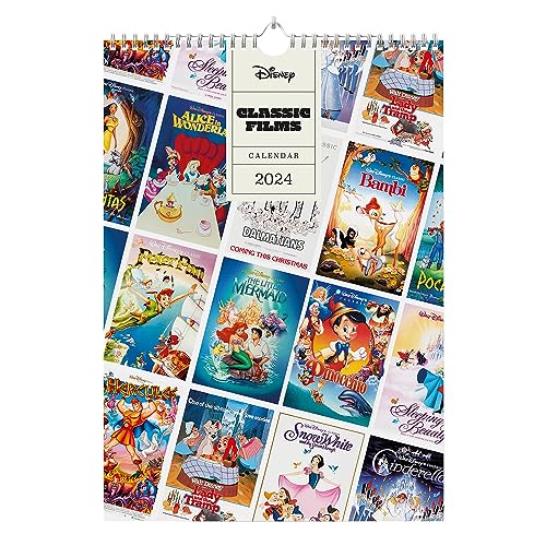 Grupo Erik Disney Kalender 2024 Wandkalender 2024 - A3 Kalender 2024 Familienplaner 29,7 x 42 cm 12 Monate - Disney Fanartikel Offizielle Lizenzprodukte von Grupo Erik