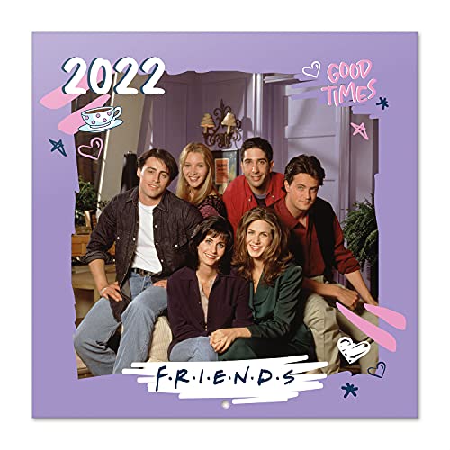 Grupo Erik Friends Kalender 2022 Wandkalender 2022 Groß für 12 Monate mit Geschenk Poster, CP22033, Lila von Grupo Erik