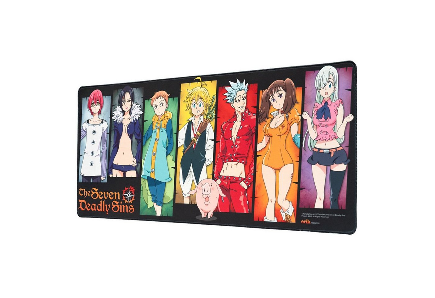 Grupo Erik Gaming Mauspad The Seven Deadly Sins Gaming XL Mouse Pad für Tastatur von Grupo Erik