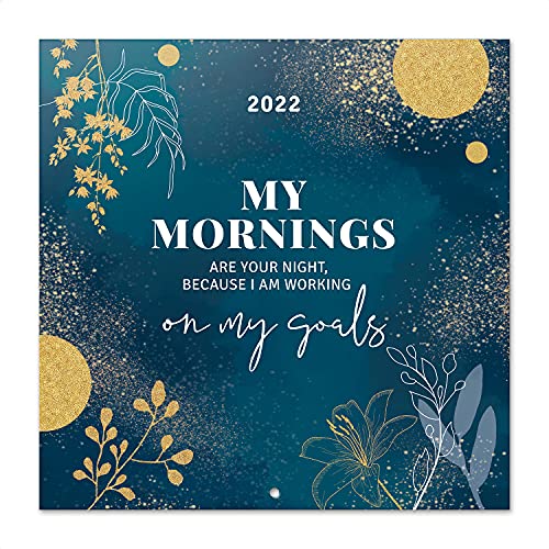 Grupo Erik Gliiter Gold Dreams Kalender 2022 Wandkalender 2022 Groß für 16 Monate, CP22018, Dunkelblau von Grupo Erik